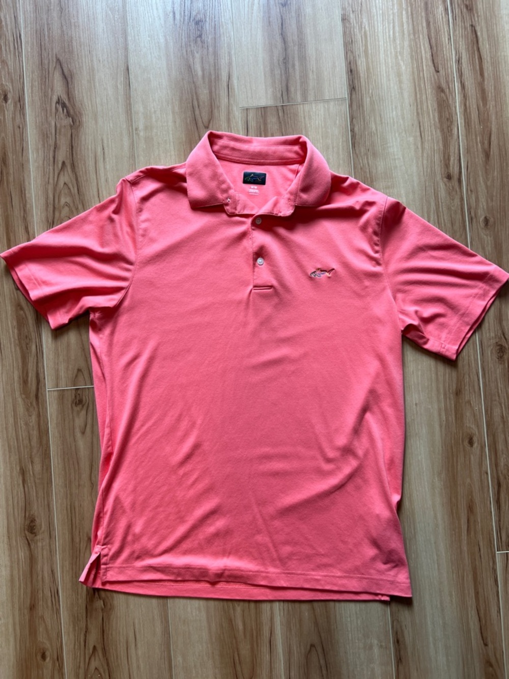 Greg Norman Collection Coral/Pink Performance Polo